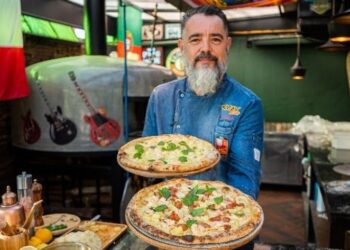 Coleção de Verão: Chef Gino Contin lança nova Pizza de camarão e abacaxi