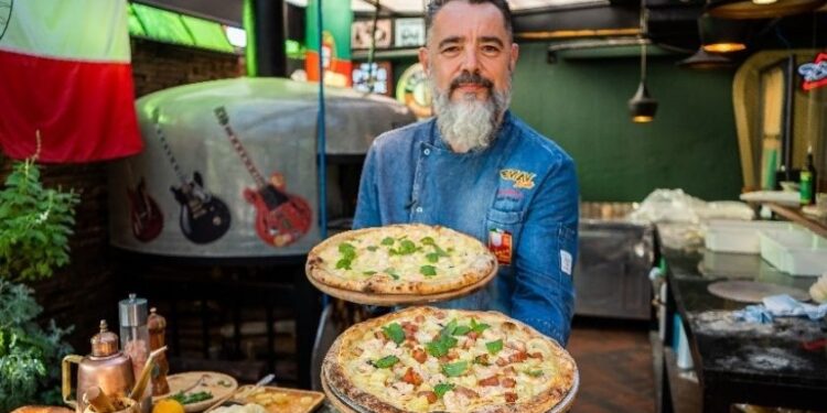 Coleção de Verão: Chef Gino Contin lança nova Pizza de camarão e abacaxi